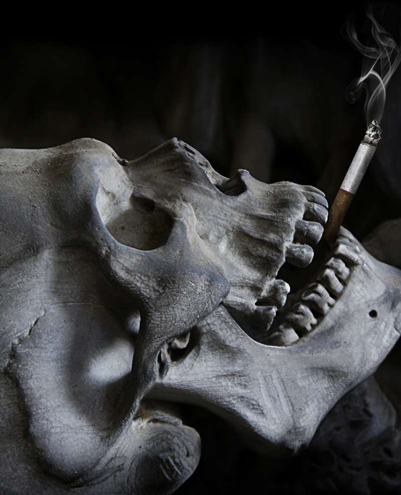 Skull Smoking.